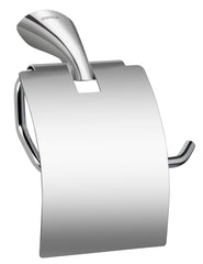 Plantex Smero Pure Brass Toilet Paper Holder/Tissue Paper Stand for Washroom/Bathroom - Craft (Chrome)