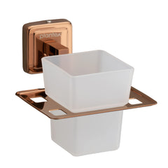 Plantex Stainless Steel 304 Grade Decan Tumbler Holder/Tooth Brush Holder/Bathroom Accessories - Pack of 1 (646 - PVD Rose Gold)