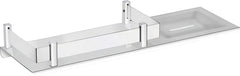 Plantex Stainless Steel 2in1 Multipurpose Bathroom Shelf with Soap Dish/Bathroom Accessories Shelf (15x5 Inches) – Pack of 1