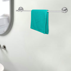 Plantex 304 Grade Stainless Steel Skyllo Towel Hanger for Bathroom/Towel Rod/Bar/Bathroom Accessories(24-inch/Chrome) - Pack of 4