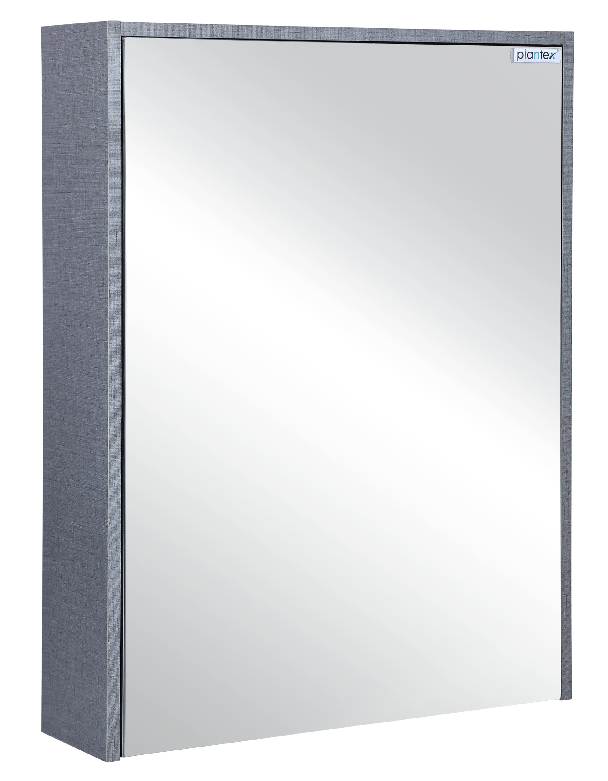 Plantex Bathroom Mirror Cabinet - HDHMR Wood Mayfair Bathroom Organizer Cabinet (18 x 24 Inches) Bathroom Accessories (Linen Grey)
