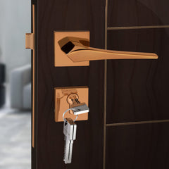 Plantex Heavy Duty Door Lock - Main Door Lock Set with 3 Keys/Mortise Door Lock for Home/Office/Hotel (7101 - PVD Choco)