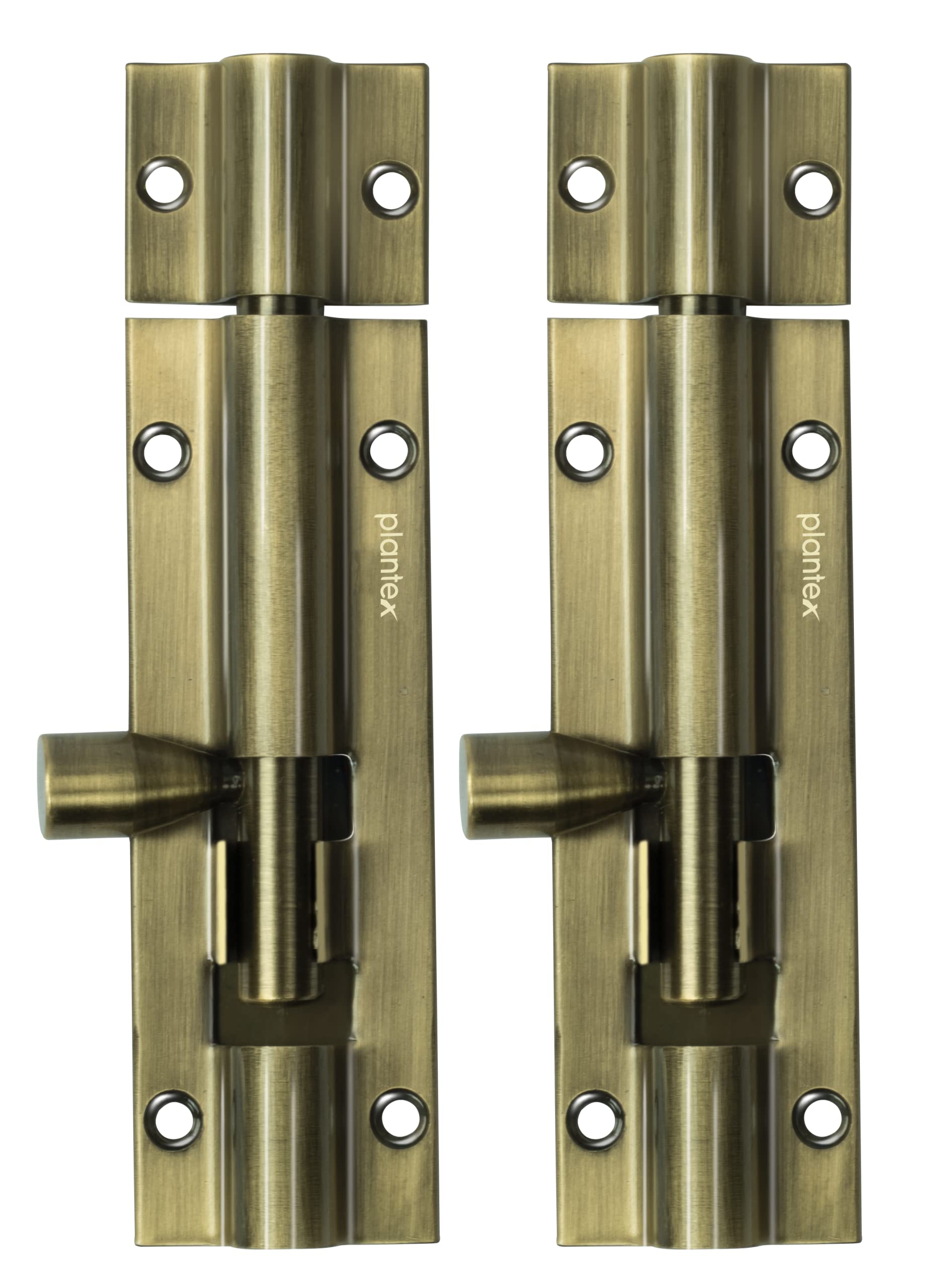 Plantex 4- inches Long Tower Bolt for Door/Windows/Wardrobe - Pack of 2 (Antique)