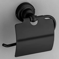 Plantex Skyllo Black Toilet Paper roll Holder for washroom Tissue Paper Stand (304 Stainless Steel)