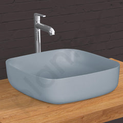 Plantex Ceramic One-Piece Commode with Counter-Top Basin for Bathroom/Western Toilet/Bathroom Wash Basin – Ocean Blue