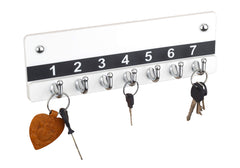 Plantex Acrylic Key Holder/Wall Mounted Key Holder/Key Hanger/Chabi Stand/Key Holder for Home/Hotel/Companies/Office - Wall Mount (7 Hooks)