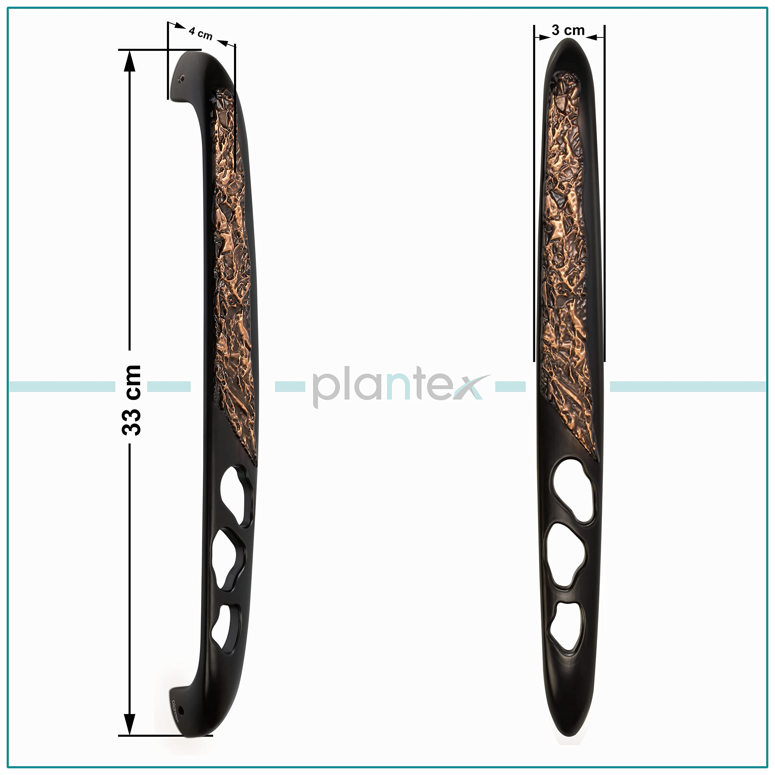 Plantex Heavy Duty Door Handle/Door & Home Decor/13-inches Main Door Handle/Door Pull Push Handle - Pack of 1 (311-Copper Antique Finish)