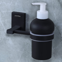 Plantex 304 Grade Stainless Steel Liquid Soap Dispenser/Shampoo Dispenser/Hand Wash Dispenser/Bathroom Accessories (Matt Black)