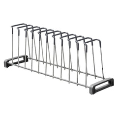Plantex Deluxe Stainless Steel Dish Rack/Plate Rack/Thali Stand/Dish Stand/Utensil Rack - Chrome