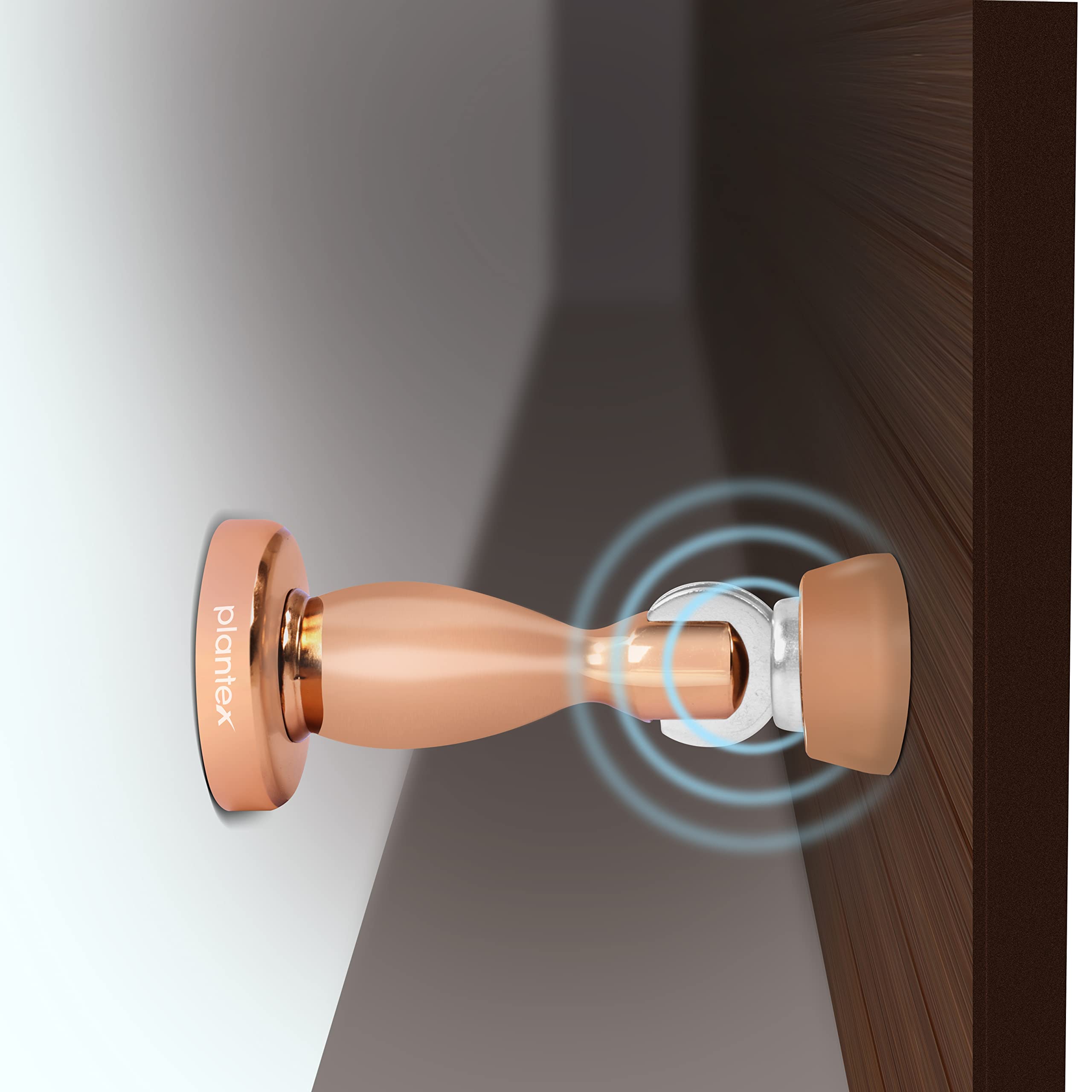 Plantex Magnetic Door Stopper for Home/Magnet Door Catcher/ Door Holder for Main Door/ Bedroom/Office and Hotel Door (4 inch, Rose Gold)