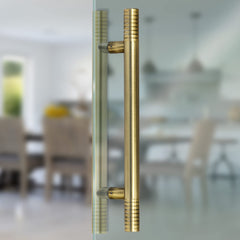 Plantex Heavy Duty Door Handle/Door & Home Decor/18-inches Main Door Handle/Door Pull Push Handle - Pack of 1 ( 231-Brass Antique Finish)