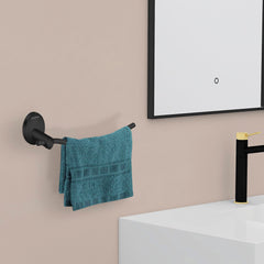 Plantex 304 Grade Stainless Steel Napkin Ring/Towel Ring/Napkin Holder/Towel Hanger/Bathroom Accessories-Powder Coated(Black)