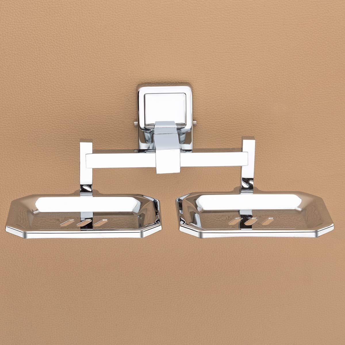 Plantex Stainless Steel 304 Grade Darcy Soap Holder for Bathroom/Soap Dish/Bathroom Soap Stand/Bathroom Accessories(Chrome) - Pack of 2