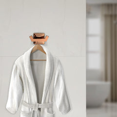 Plantex 304 Grade Stainless Steel Robe Hook/Hanger/Hook for Hanging Towel in Bathroom/Living Room Pack of 3, Decan (Rose Gold)