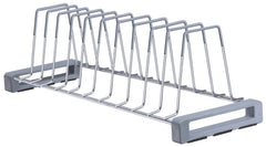 Plantex Stainless Steel Thali Stand/Dish Rack/Plate Stand/Plate Rack/Modular Kitchen Rack/Saucer Stand/Tandem Box Accessories (Chrome)