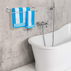 Plantex Premium Stainless Steel & Aluminium Towel Rod/Towel Hanger for Bathroom/Towel Stand/Bathroom Accessories (24 Inch-Chrome)