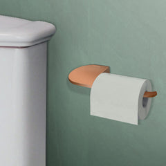 Plantex Fully Brass Smero Toilet Paper Roll Holder/Tisssue Holder/Toilet Paper Holder for Bathroom/Kitchen/Bathroom Accessories - Rose Gold (SM-2238)