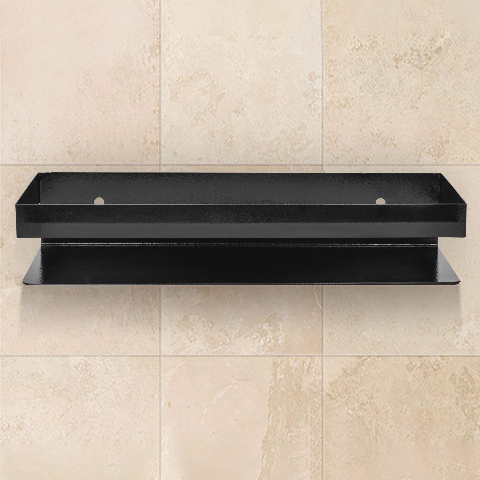 Plantex Metal Multi-Purpose Shelf - Bathroom Shelf - Kitchen Shelf - 14 X 5 inches - Wall Mount - Pack of 3