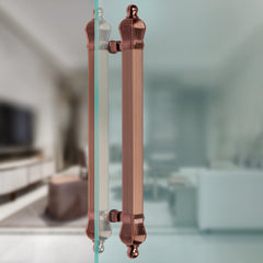Plantex Taj Heavy Duty Door Handle/Door & Home Decor/17-inches Main Door Handle/Door Pull Push Handle - Pack of 1 (319-PVD Rose Gold Finish)