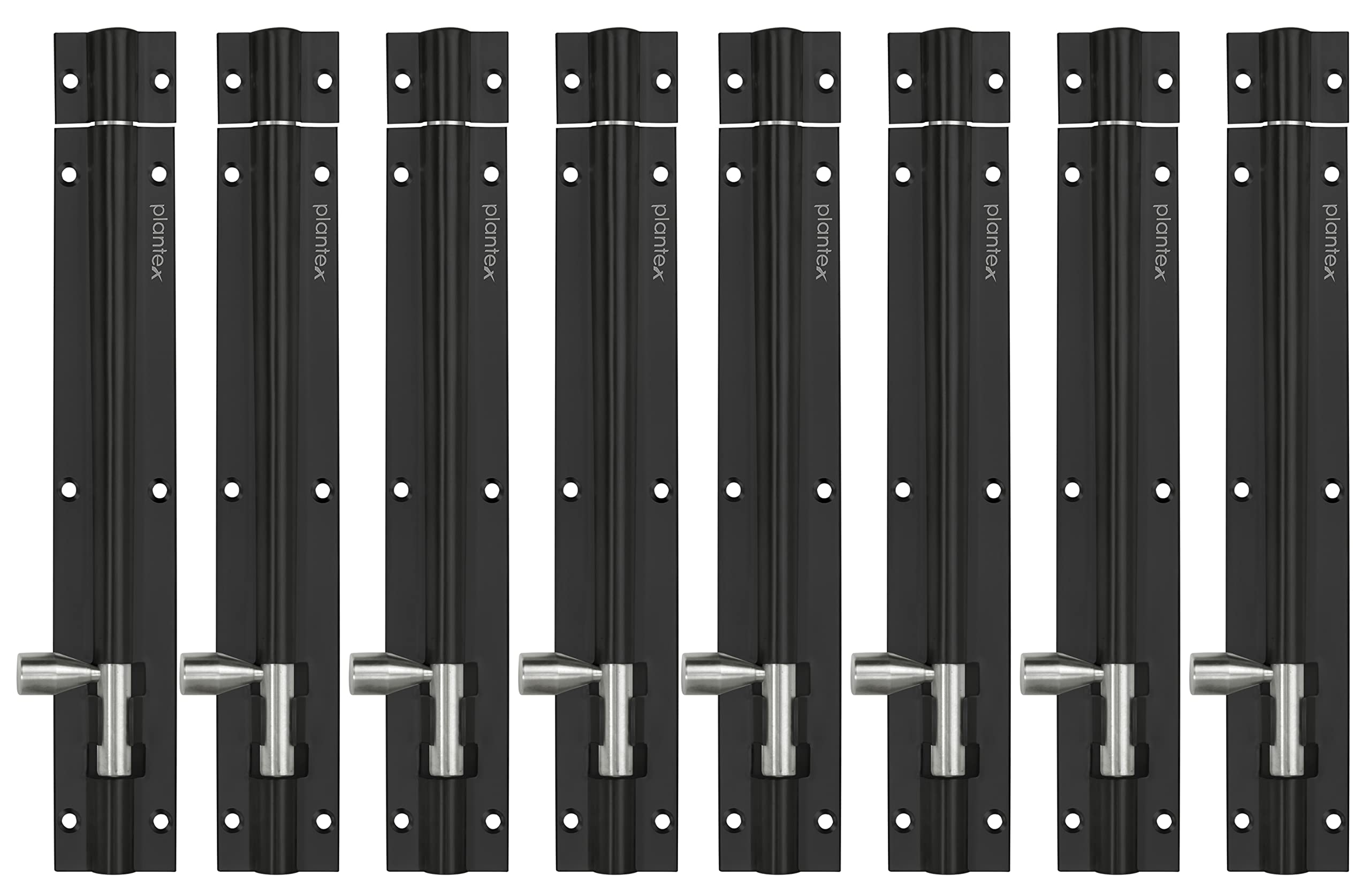 Plantex Joint-Less Tower Bolt for Door - 8- inches Long Latch - Pack of 8 (Multicolour)