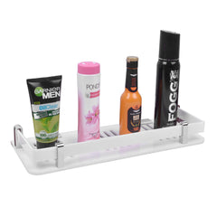Plantex Deluxe Acrylic Bathroom Shelf/Bathroom Accessories (9x5 Inches-White)