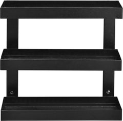 Plantex GI Metal 3-Tier Bathroom Shelf/Storage Rack/Pantry Organizer/Bathroom Accessories(Black)