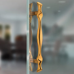 Plantex Heavy Duty Door Handle/Door & Home Decor/17-inches Main Door Handle/Door Pull Push Handle - Pack of 1 ( 308-PVD Gold Finish)
