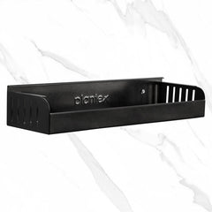 Plantex GI Metal Bathroom Shelf/Rack Accessories - (14 X 5 Inches, Black)