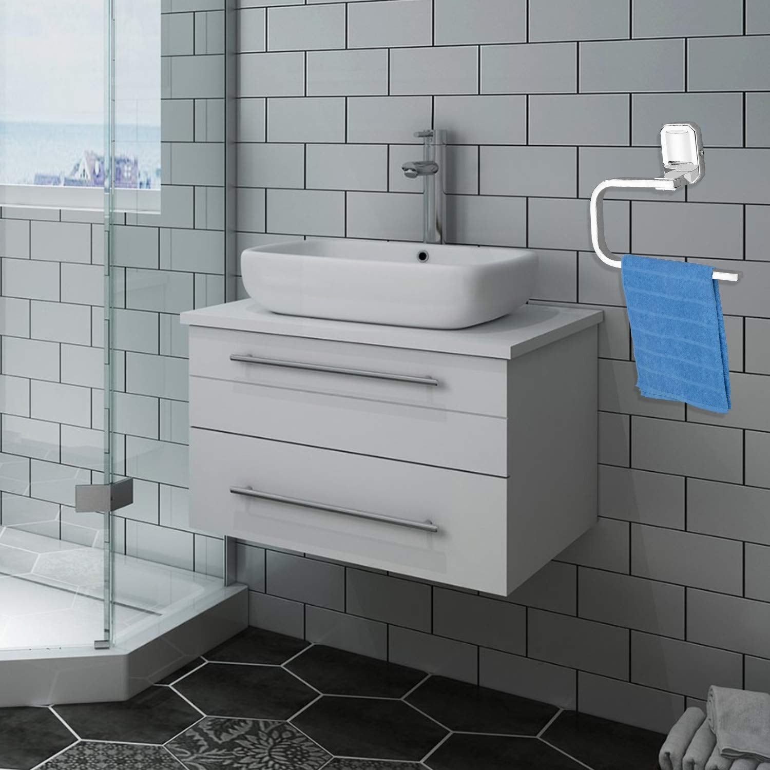 Plantex Stainless Steel 304 Grade Cute Napkin Ring/Towel Ring /Napkin Holder/Towel Hanger/Bathroom Accessories(Chrome) - Pack of 3