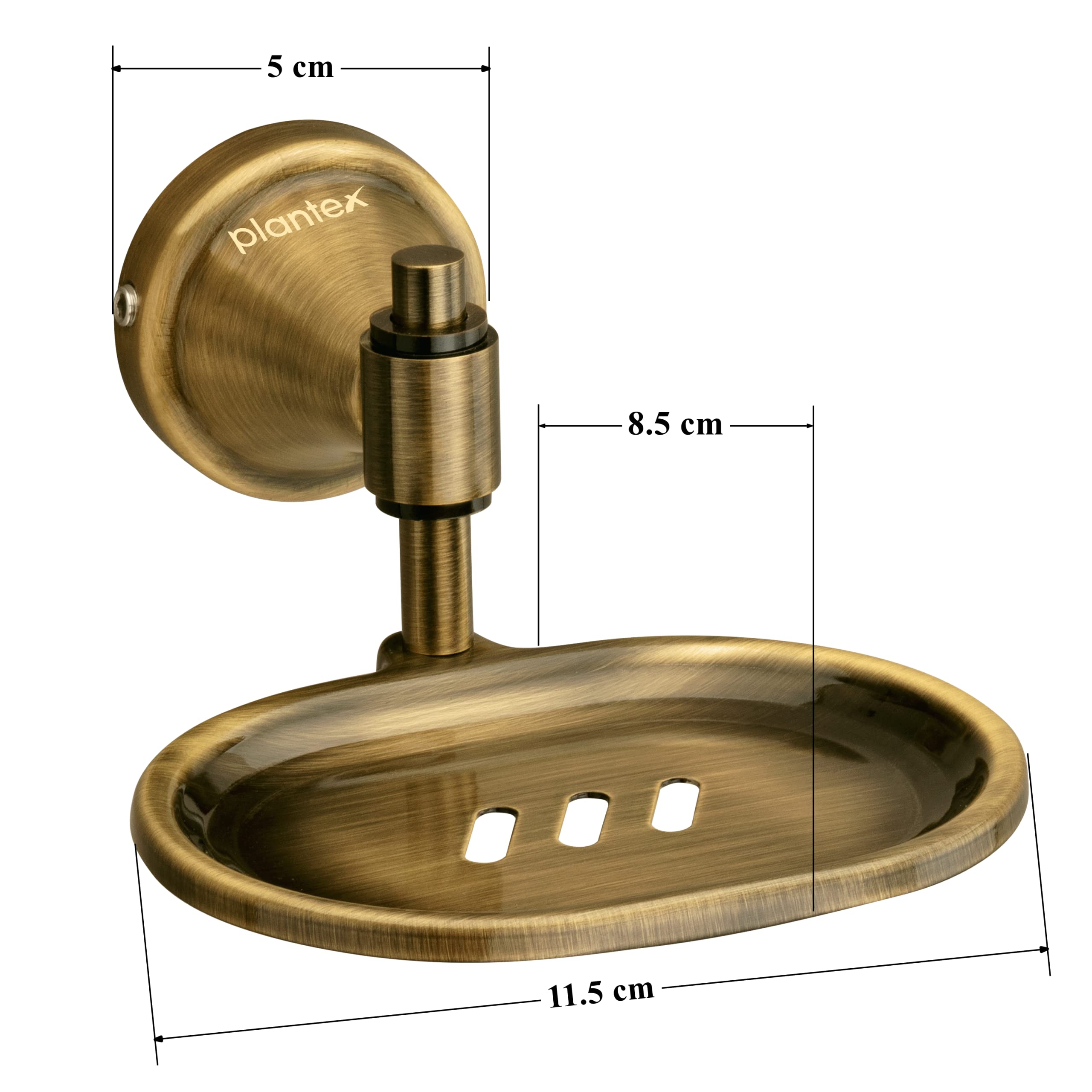Plantex Niko Antique soap Holder Stand for Bathroom and wash Basin (304 Stainless Steel)