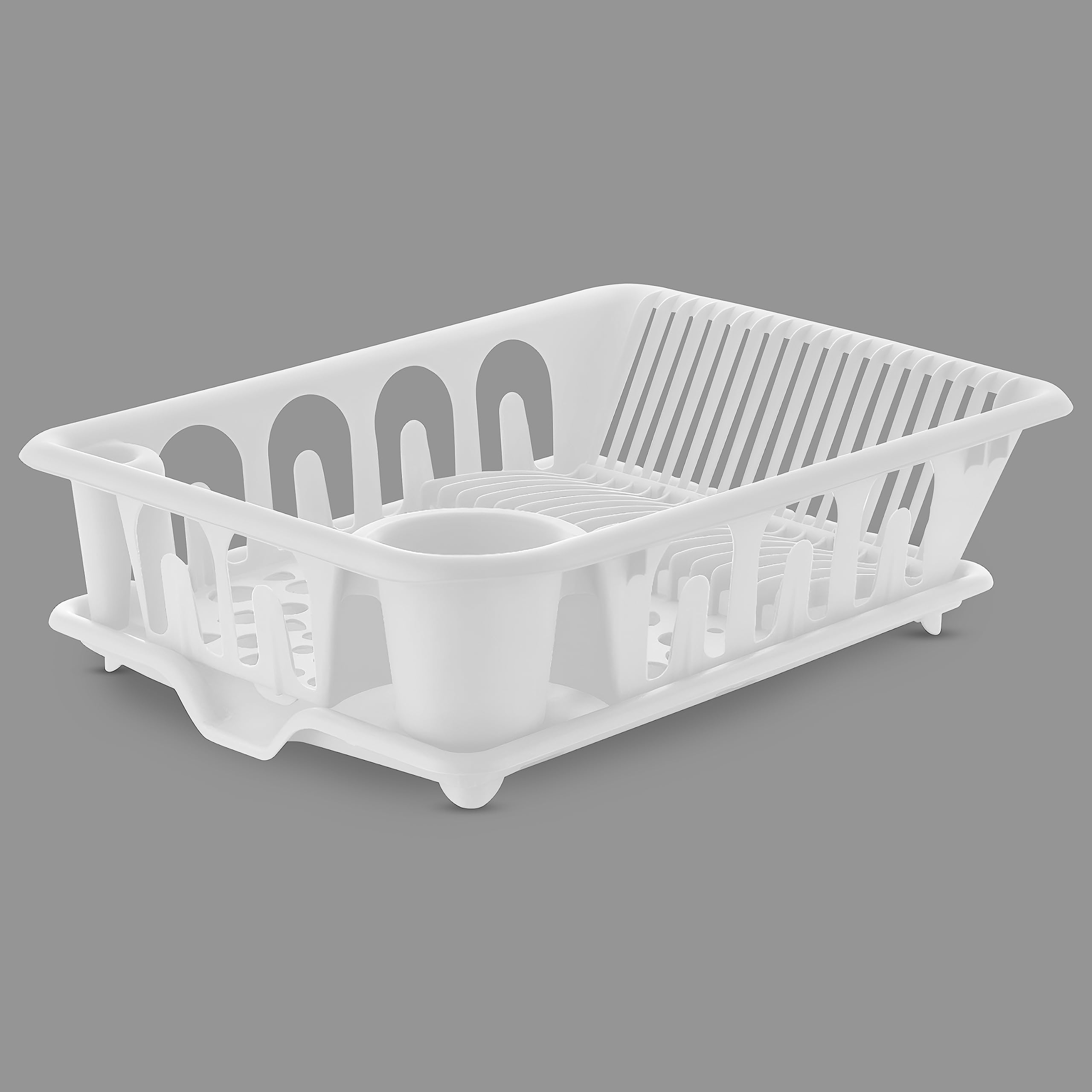 Primax ABS Plastic Dish Drainer Basket/Dish Drying Rack/Plate Stand/Bartan Basket (APS-730,White)