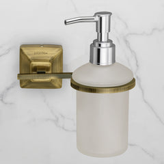 Plantex 304 Grade Stainless Steel Liquid Soap Dispenser/Shampoo Dispenser/Hand Wash Dispenser/Bathroom Accessories - Squaro (Antique)