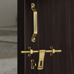 Plantex Stainless Steel Door Kit for Single Door/Door Hardware/Door Accessories (10 inch Al-Drop,8 inch Latch, 8 inch 2 Handles,7 inch Tower Bolt and 4 inch Door Stopper) - (DK-02-Brass Antique)