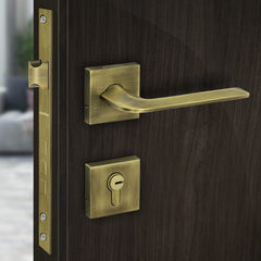 Plantex Heavy Duty Door Lock - Main Door Lock Set with 3 Keys/Mortise Door Lock for Home/Office/Hotel (7105 - Brass Antique)