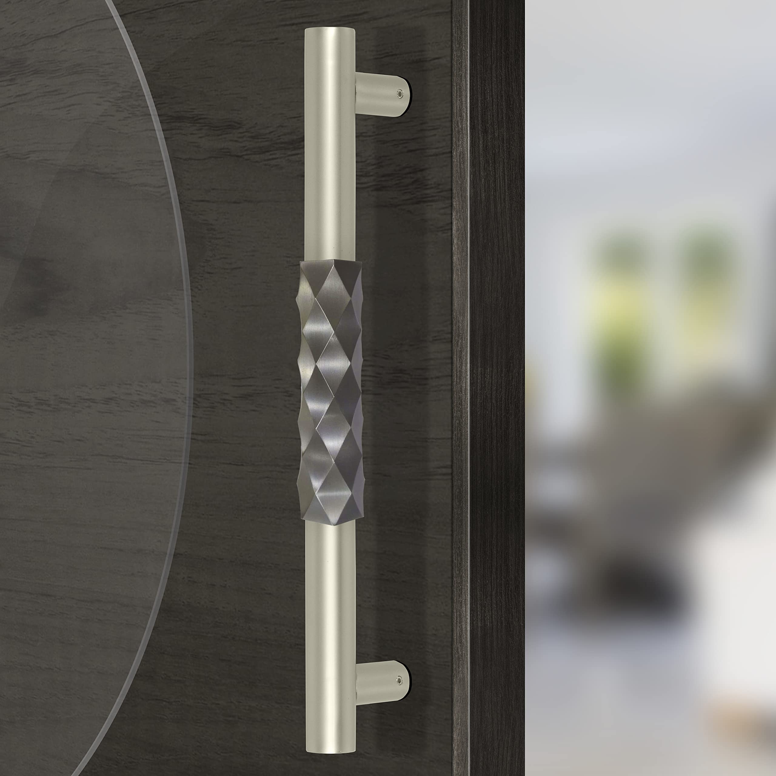 Plantex Aura Door Handle/Door & Home Decor/14 Inch Main Door Handle/Door Pull Push Handle – Pack of 1 (299,Satin White & Grey Finish)