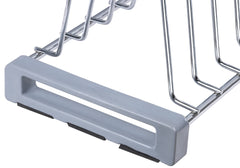 Plantex Stainless Steel Dish Rack/Thali Stand/Plate Fixer/Plate Stand/Tandem Box Accessories (Chrome)
