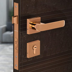 Plantex Heavy Duty Door Lock - Main Door Lock Set with 3 Keys/Mortise Door Lock for Home/Office/Hotel (7110 - PVD Choco)