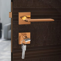 Plantex Heavy Duty Door Lock - Main Door Lock Set with 3 Keys/Mortise Door Lock for Home/Office/Hotel (7105 - PVD Choco)