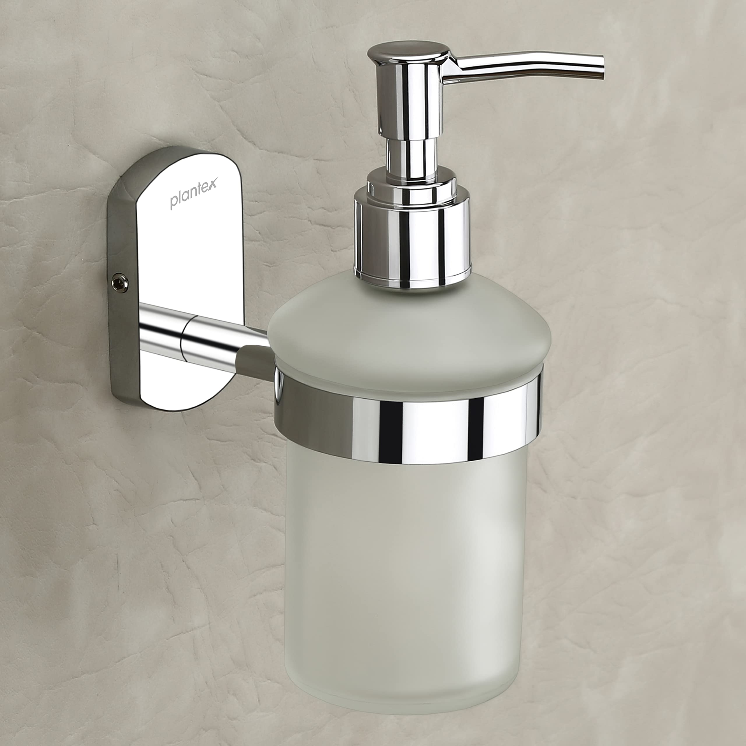 Plantex 304 Grade Stainless Steel Liquid Soap Dispenser/Shampoo Dispenser/Handwash Dispenser/Bathroom Accessories - Pack of 1 (APS-852-Chrome)