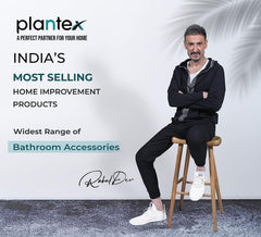 Plantex Pure Brass BAL-517 2 in 1 Wall Mixer with Crutch for Arrangement of Telephonic Shower for Bathroom/Hot & Cold Water Tap with Brass Wall Flange & Teflon Tape (Mirror-Chrome Finish)