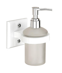 Plantex Acrylic Liquid Soap Dispenser/Shampoo Dispenser/Bathroom Accessories(White)