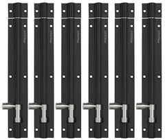 Plantex Multicolour Tower Bolt for Windows/Doors/Wardrobe - 8- inches (Pack of 6)