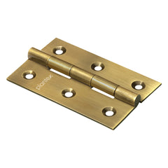 Plantex Heavy Duty Stainless Steel Door Butt Hinges 3 inch x 16 Gauge/1.5 mm Thickness Home/ Office/ Hotel for Main Door/ Wooden/ Bedroom/ Kitchen - Pack of 48 (Brass Antique)
