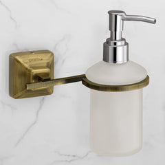 Plantex Squaro Antique Hand wash Holder for wash Basin Liquid soap Dispenser - 304 Stainless Steel