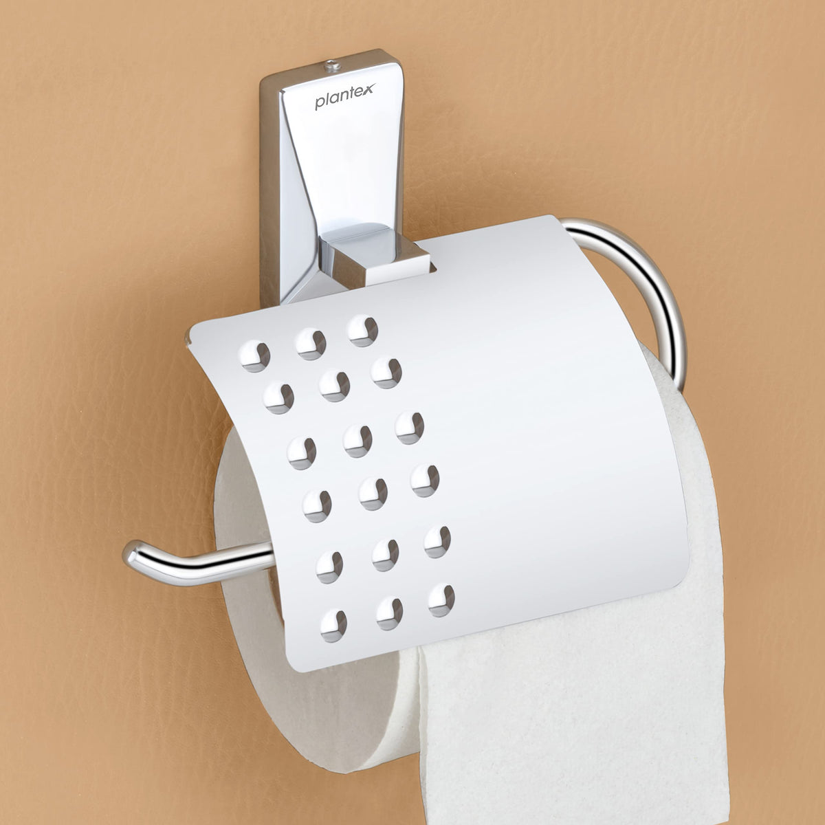Plantex 304 Grade Stainless Steel Crystal Toilet Paper Holder/Tissue Paper Roll Holder for Bathroom (Chrome)