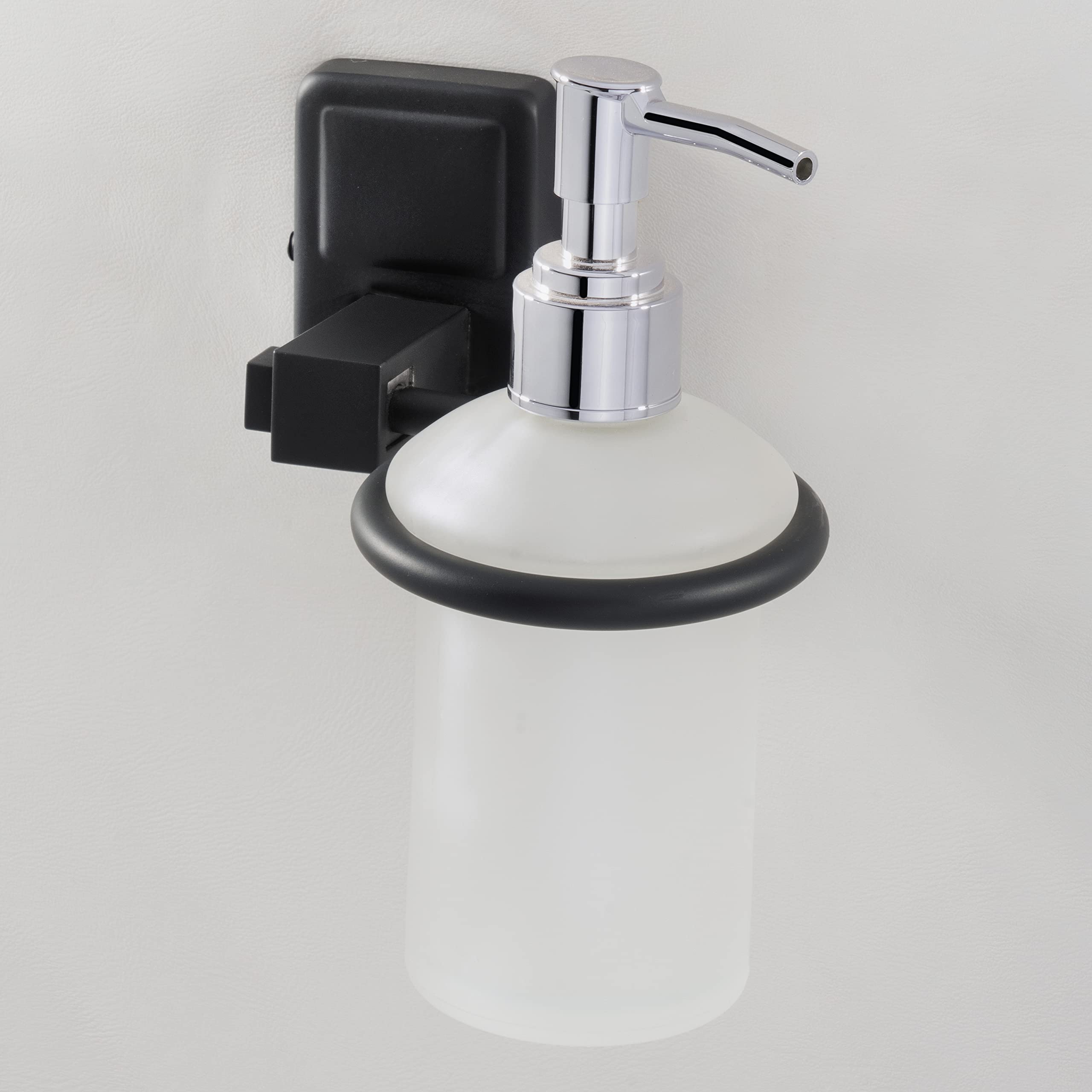 Plantex Darcy Stainless Steel 304 Grade Liquid Soap Dispenser/Shampoo Dispenser/Hand Wash Dispenser/Bathroom Accessories (Black) - Pack of 1
