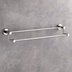 Plantex Stainless Steel Towel Rod/Towel Rack for Bathroom/Towel Bar/Hanger/Stand/Bathroom Accessories (24 Inch - Chrome Finish) - Pack of 1