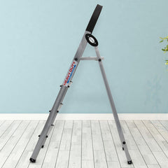 Plantex Wonder Aluminium Step Folding Ladder 4 Step for Home with Advanced Locking System - 4 Step Ladder (Silver & Black)