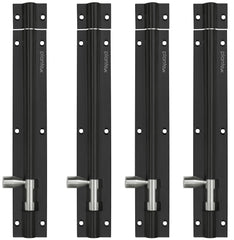 Plantex 8- inches Long Tower Bolt for Door/Windows/Wardrobe - Multicolour (Pack of 4)