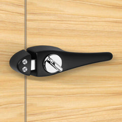 Plantex Door Lock/2in1 Baby Latch with Door Handle for Bathroom/Bedroom Door(Black) - Pack of 1 - Pack of 1